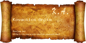 Kovacsics Anita névjegykártya